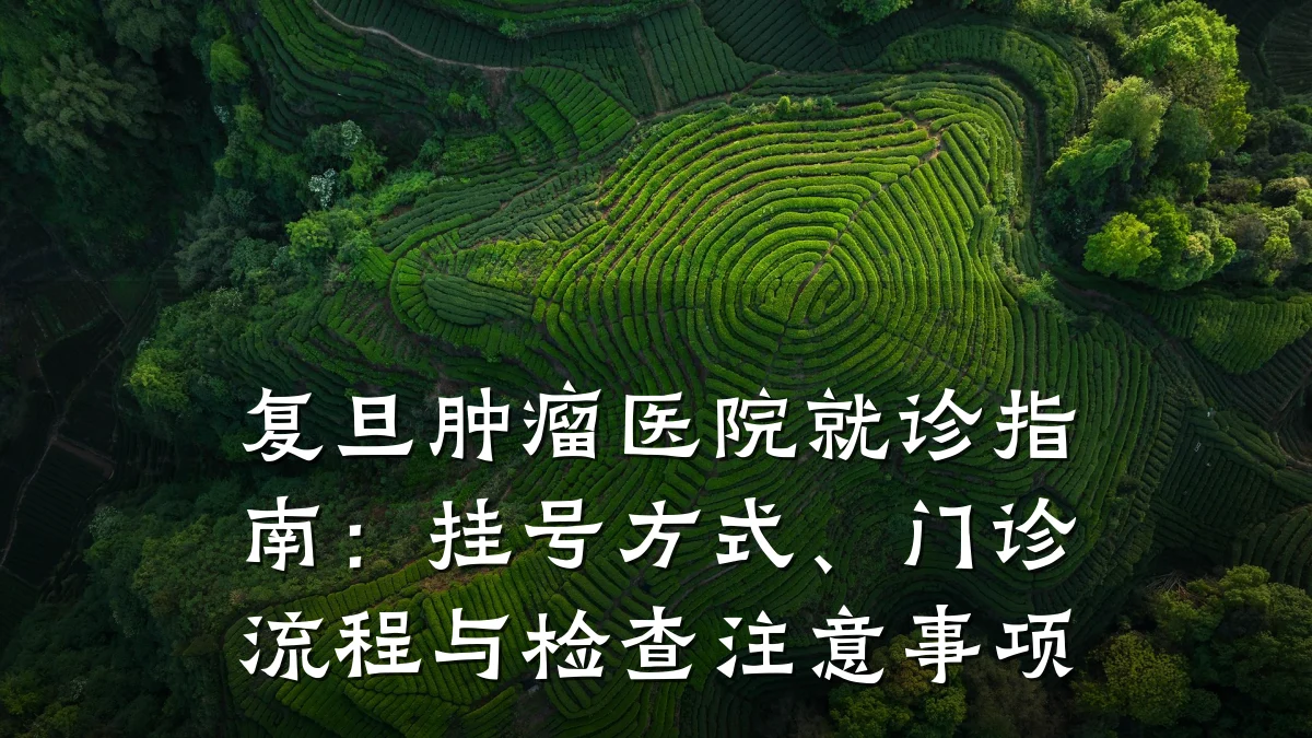 复旦肿瘤医院就诊指南：挂号方式、门诊流程与检查注意事项