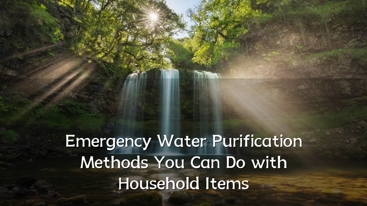 Emergency Water Purification Methods You Can Do with Household Items