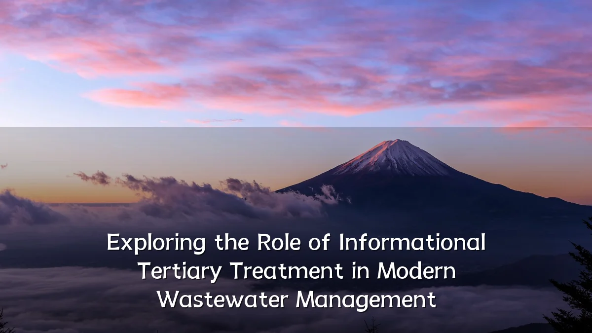 Exploring the Role of Informational Tertiary Treatment in Modern Wastewater Management