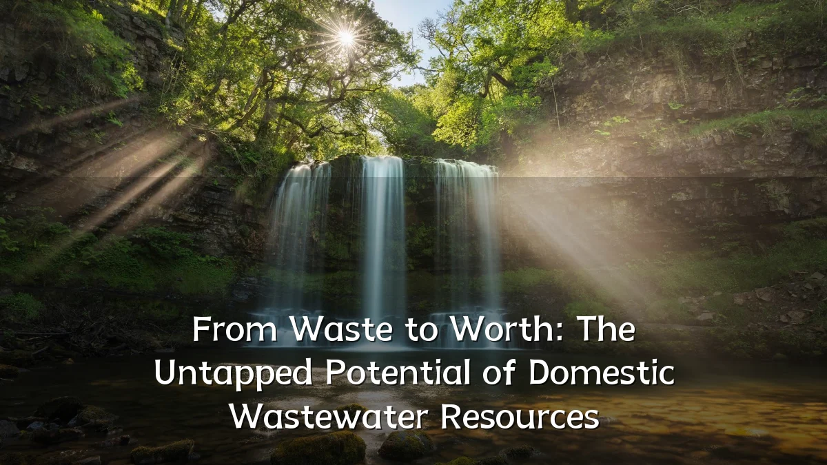 From Waste to Worth: The Untapped Potential of Domestic Wastewater Resources