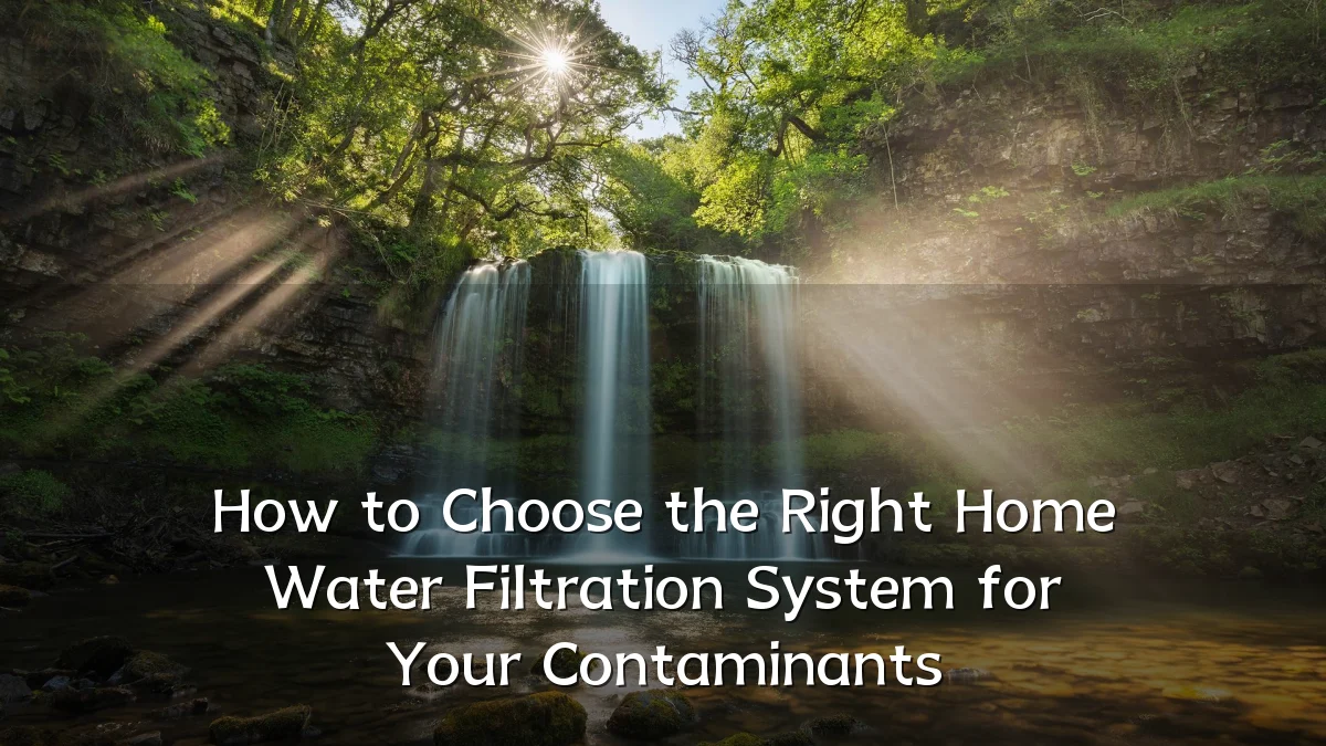 How to Choose the Right Home Water Filtration System for Your Contaminants