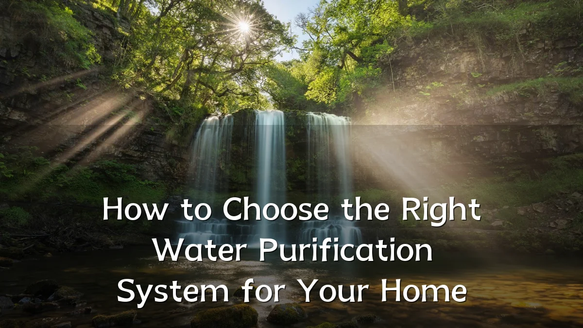 How to Choose the Right Water Purification System for Your Home