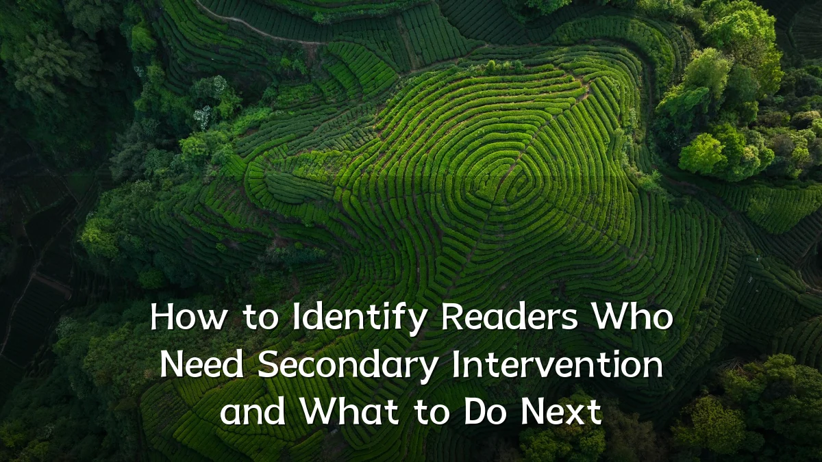 How to Identify Readers Who Need Secondary Intervention and What to Do Next