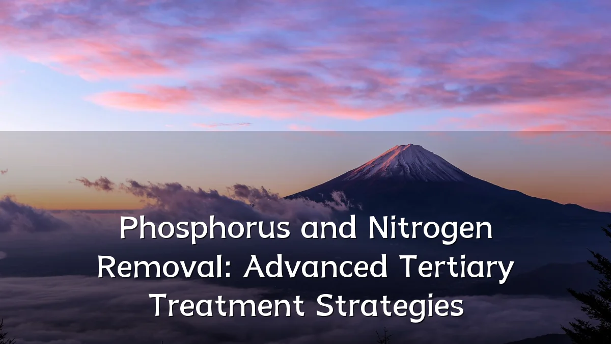 Phosphorus and Nitrogen Removal: Advanced Tertiary Treatment Strategies