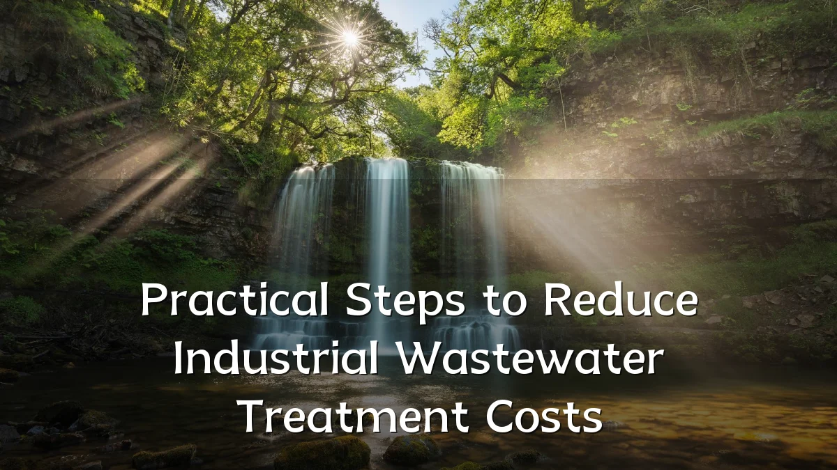 Practical Steps to Reduce Industrial Wastewater Treatment Costs