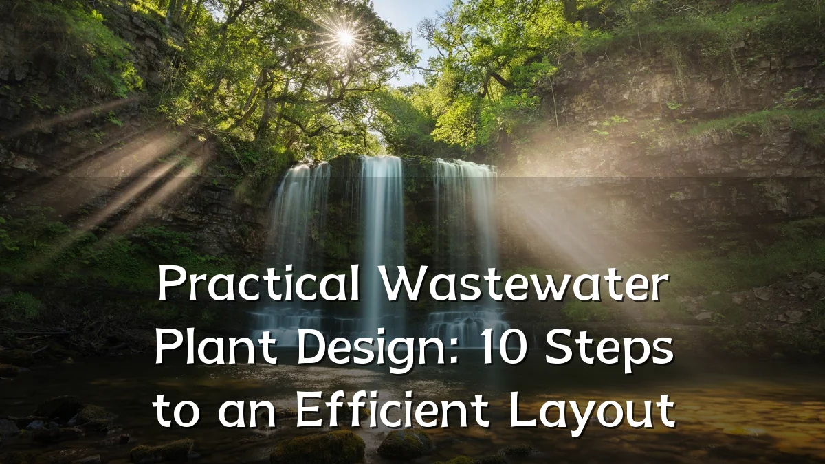 Practical Wastewater Plant Design: 10 Steps to an Efficient Layout