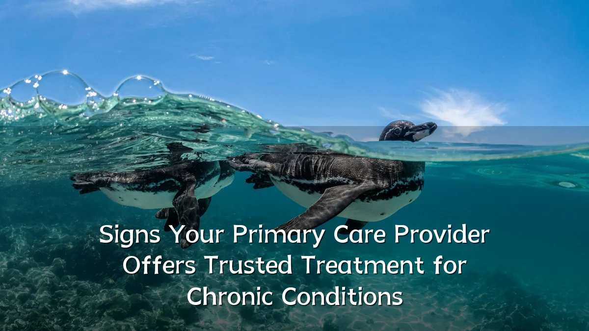 Signs Your Primary Care Provider Offers Trusted Treatment for Chronic Conditions