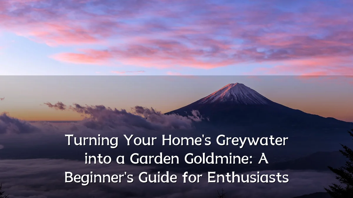 Turning Your Home's Greywater into a Garden Goldmine: A Beginner's Guide for Enthusiasts