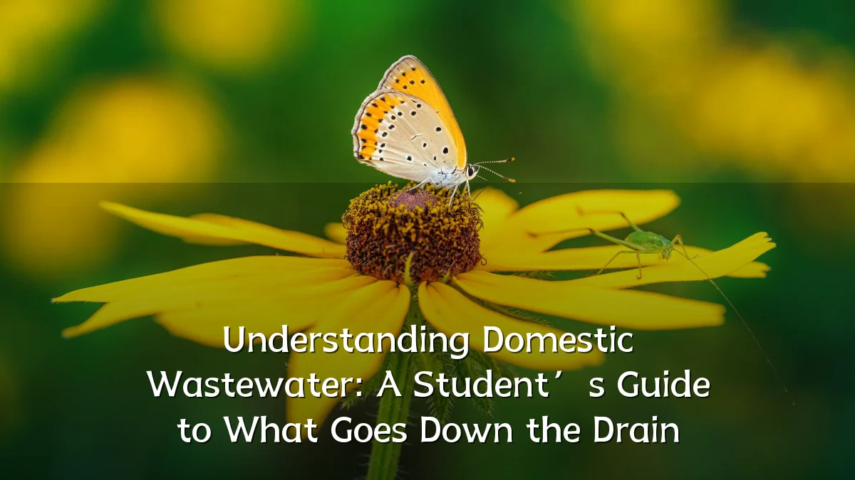 Understanding Domestic Wastewater: A Student’s Guide to What Goes Down the Drain