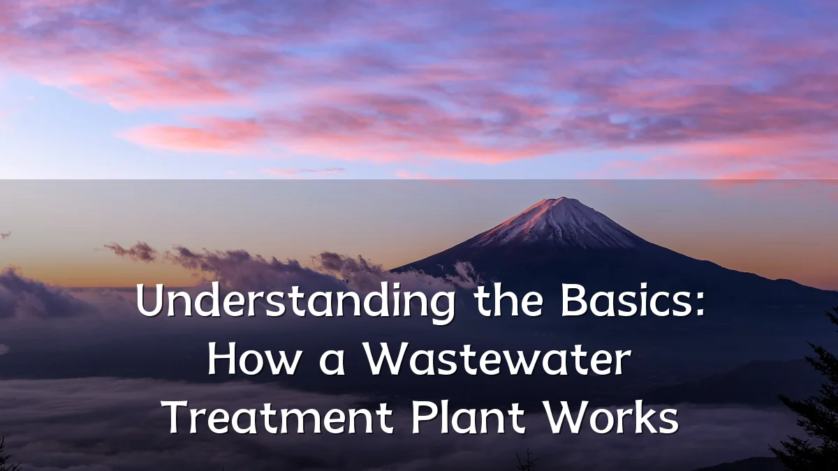 Understanding the Basics: How a Wastewater Treatment Plant Works