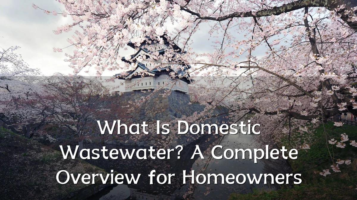 What Is Domestic Wastewater? A Complete Overview for Homeowners